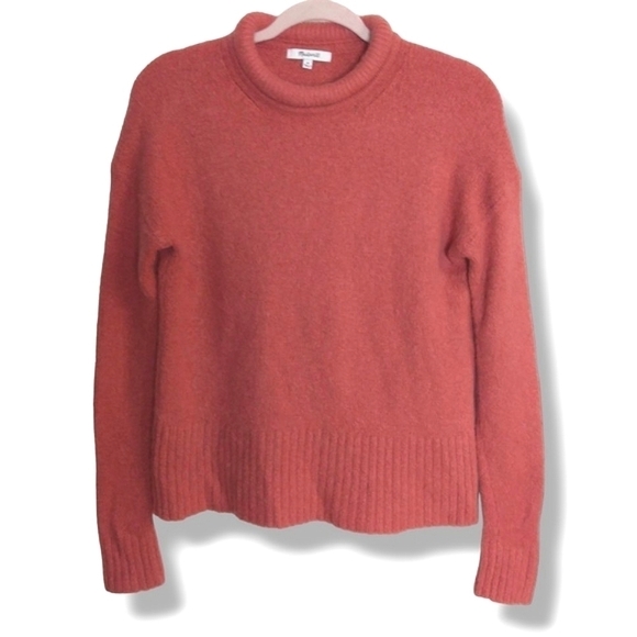 Madewell Fulton Roll Neck Pullover Wool Alpaca Sweater Size XS - Picture 2 of 5
